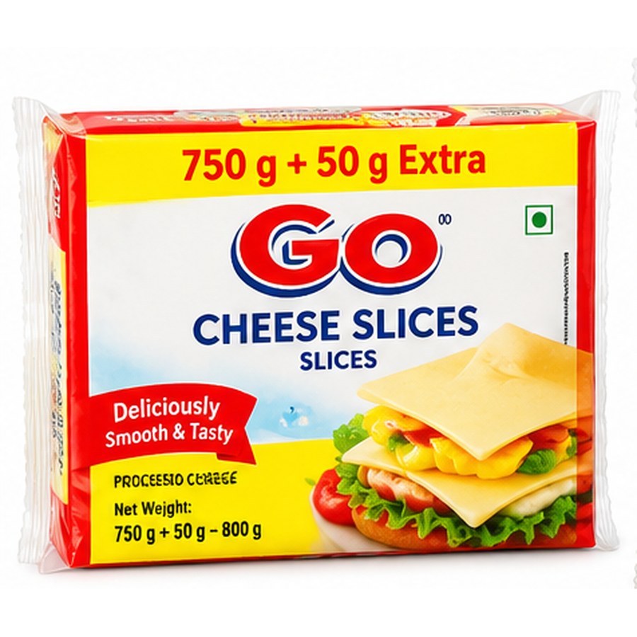 Go Cheese Slices 800 g (750 g + 50 g extra)