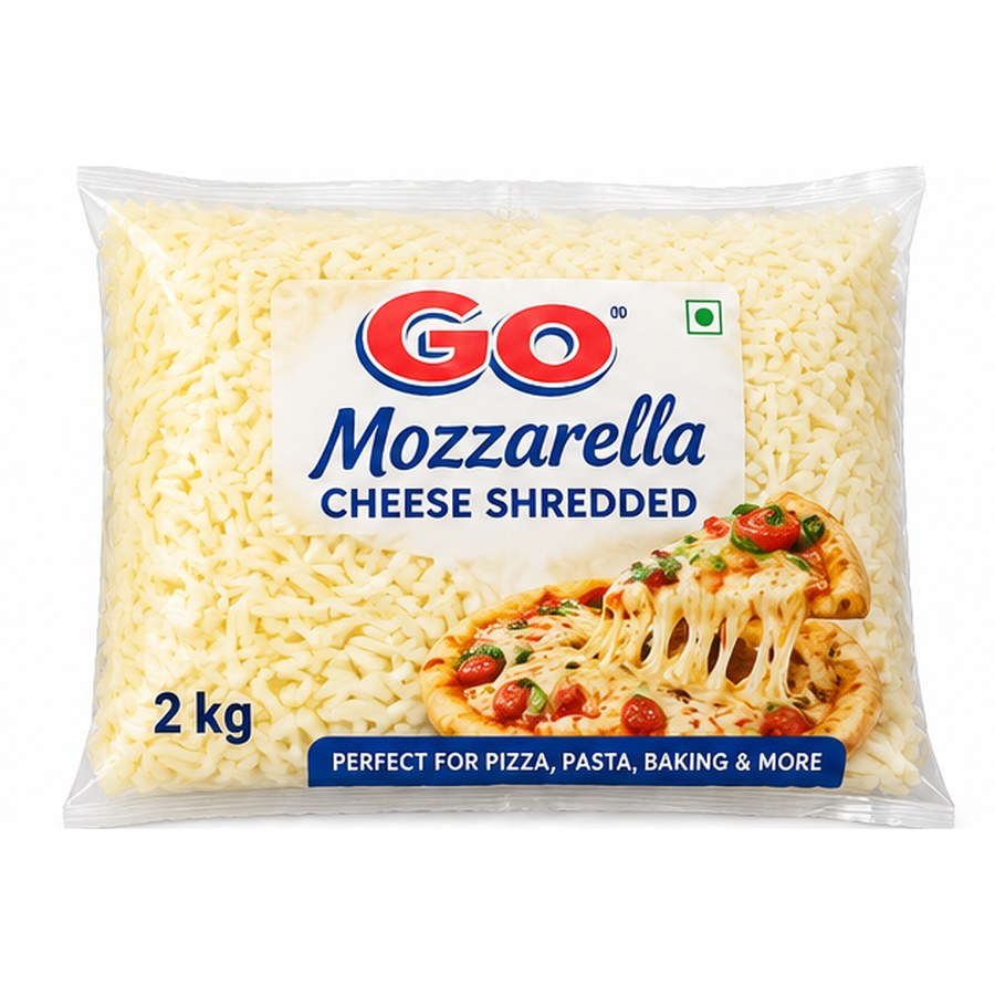 Go Mozzarella Cheese Shredded 2 kg